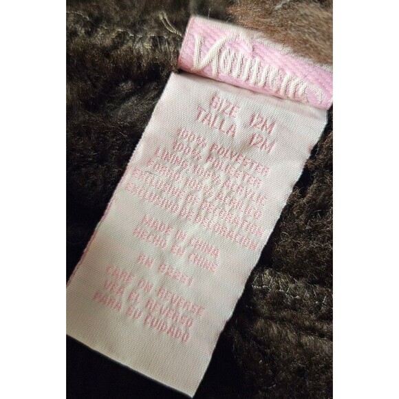 Nannette Kids Coat Winter Faux Fur 12 Months 90s Y2K - Picture 12 of 12